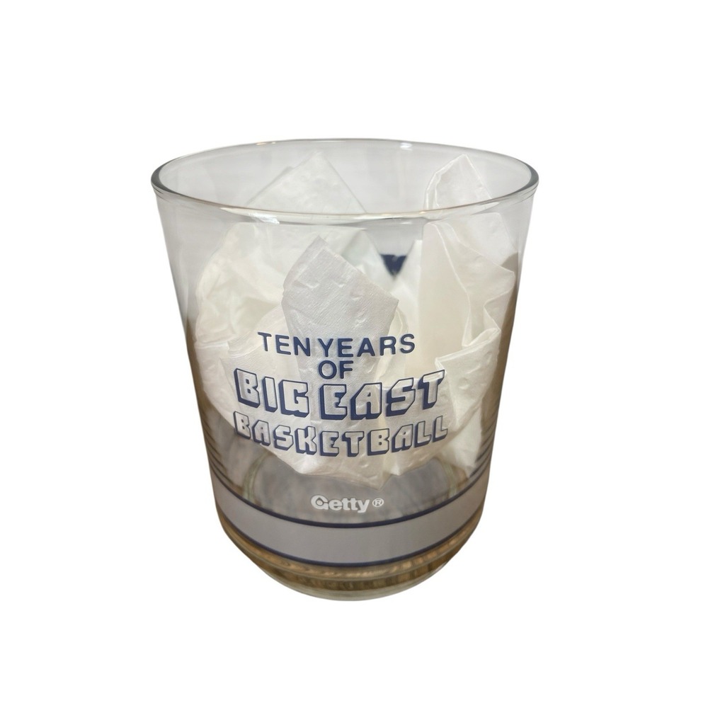 Vintage Ten Years Of Big East Basketball Set Of 5 Glasses Out Of 10 - Picture 4 of 11